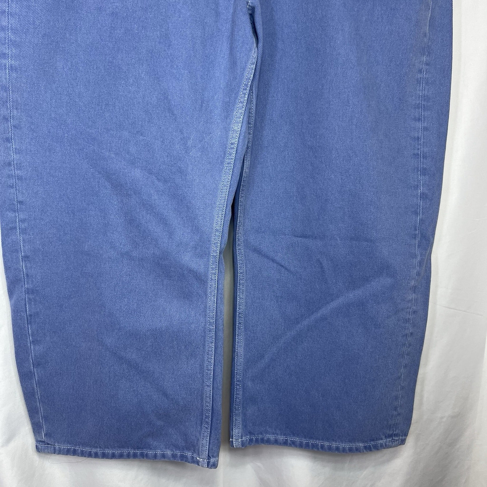 Free People We The Free Deep Trance Barrel Boyfriend Jean 33 Blue Baggy Casual - Picture 4 of 13
